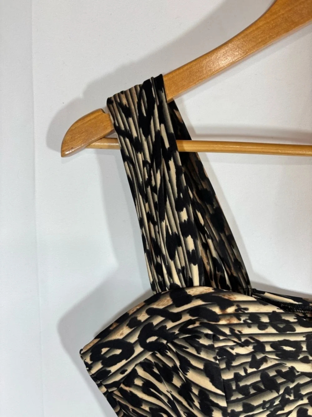 Miraclesuit Animal Print One-Piece Swimsuit in Black and Cream